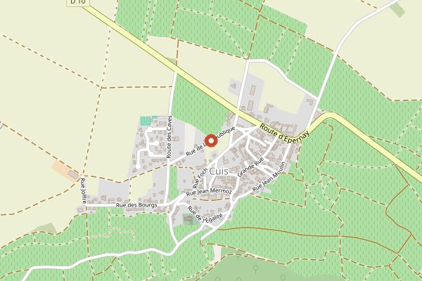 Map showing Champagne Pierre Gimonnet & Fils in Champagne