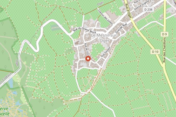 Map showing Champagne Pierre Peters in Champagne