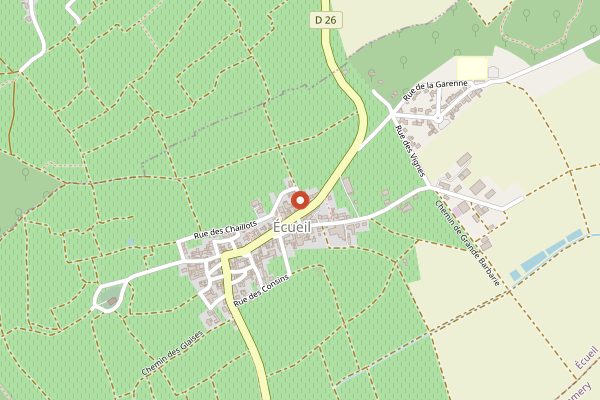Map showing Champagne Frederic Savart in Champagne