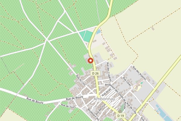 Map showing Champagne Egly-Ouriet in Champagne