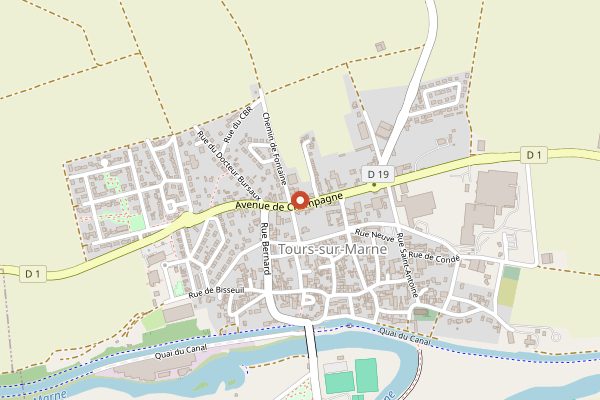 Map showing Parva Domus in Champagne