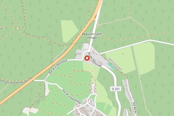 Map showing Royal Champagne Hotel & Spa in Champagne