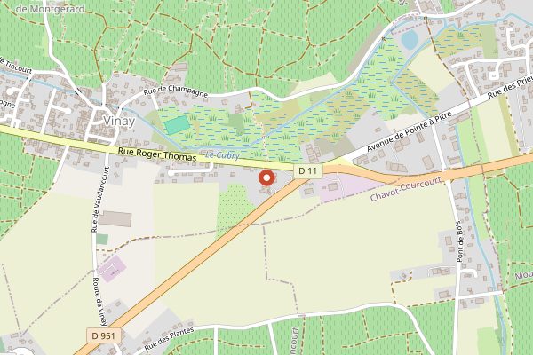 Map showing Alcove - Hostellerie La Briqueterie in Champagne