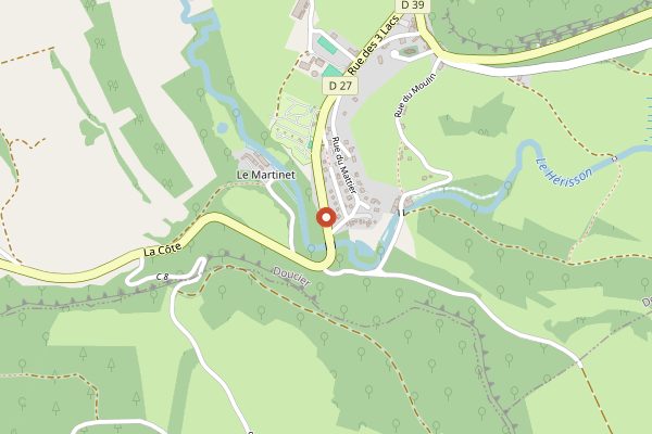 Map showing Fruitière de la Vallée du Hérisson in Jura