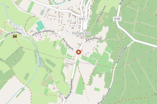 Map showing Domaine Grand in Jura