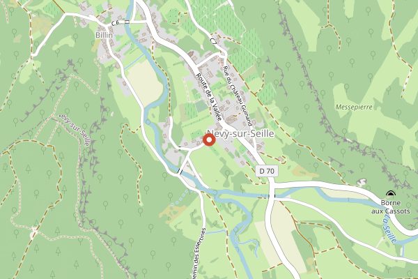 Map showing Brulerie du Revermont, Marie-Louise Tissot in Jura