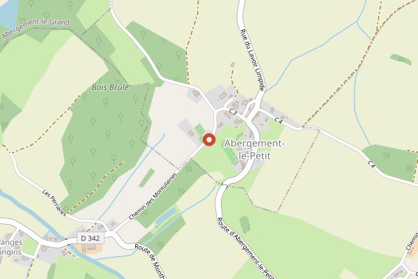 Map showing Le Petit Bouilleur in Jura