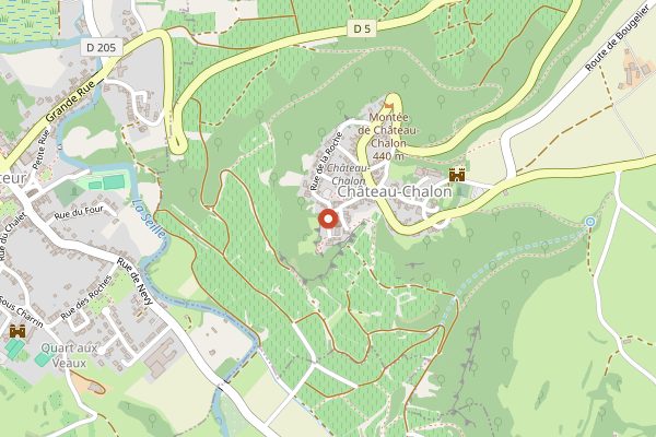 Map showing Maison de la Haute Seille in Jura