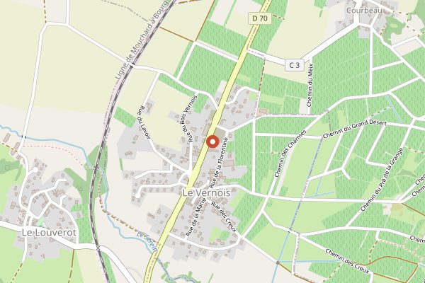 Map showing Domaine Baud Generation 9 in Jura