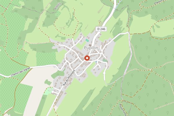 Map showing Domaine Desire Petit in Jura