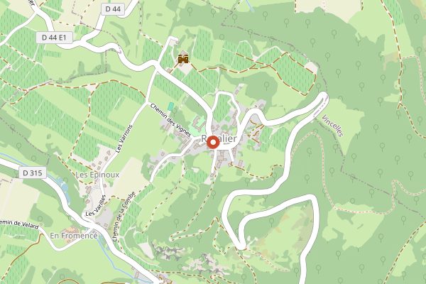 Map showing Domaine Labet in Jura