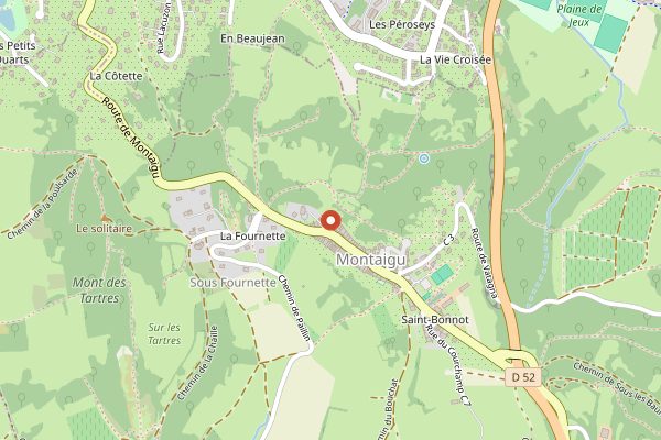 Map showing Domaine Pignier in Jura