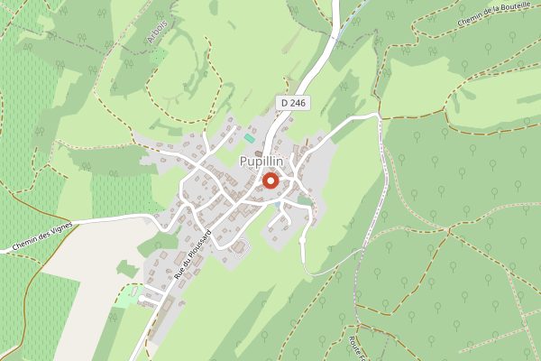 Map showing La Table du Grapiot in Jura