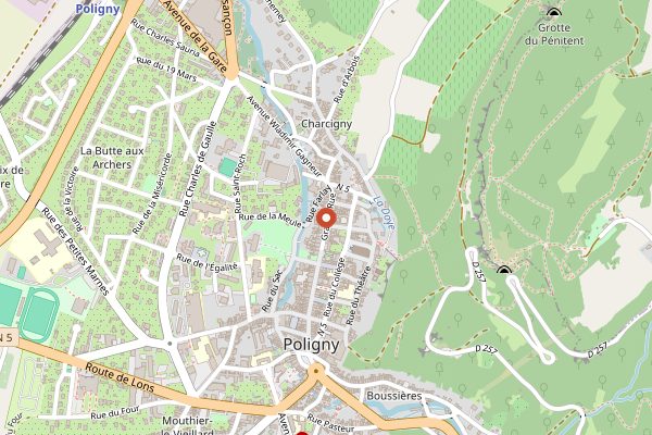Map showing Via Temporis in Jura
