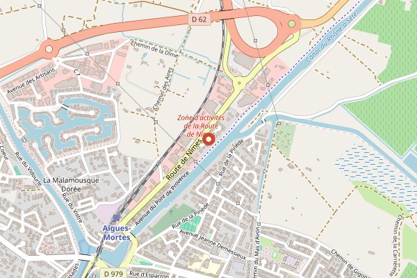 Map showing Maison Fluide in Languedoc