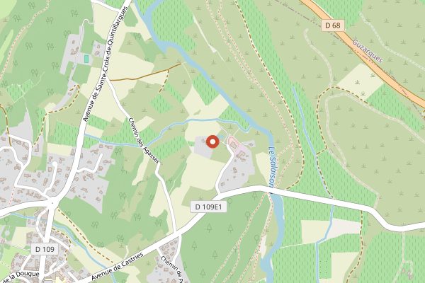 Map showing Domaine Clavel in Languedoc