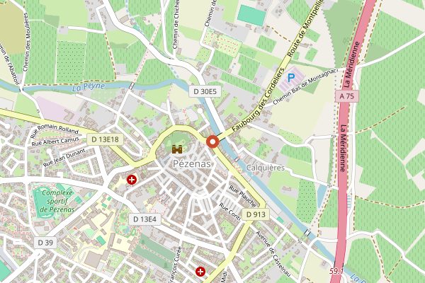 Map showing Domaine Reine Juliette in Languedoc