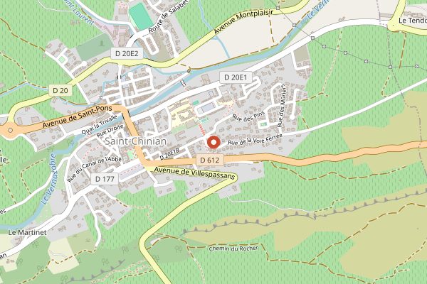 Map showing Mas Champart in Languedoc