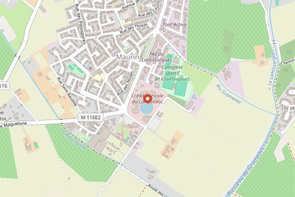 Map showing Le Mazerand in Languedoc