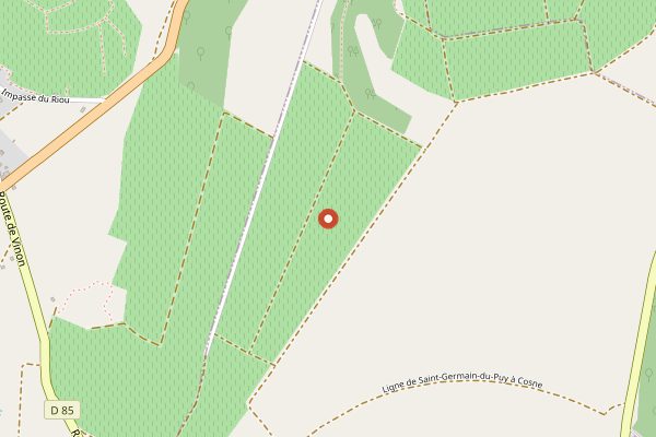 Map showing Fromagerie Dubois-Boulay in Loire Valley