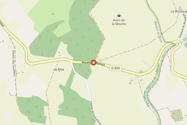 Map showing Domaine de la Haute Lèbre in Provence