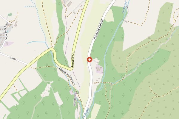 Map showing Fromagerie de Banon in Provence