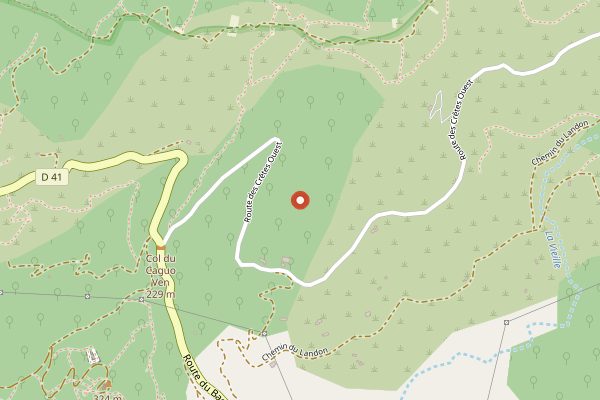 Map showing Chateau Leoube in Provence