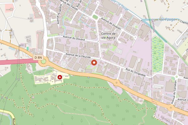 Map showing Distillerie Janot in Provence