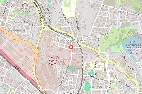 Map showing Ricard Marseille Historic Site in Provence