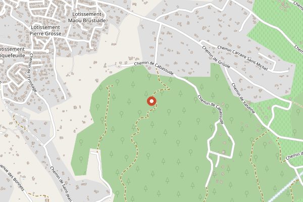 Map showing Chateau Gassier in Provence