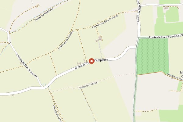 Map showing Domaine de Trevallon in Provence