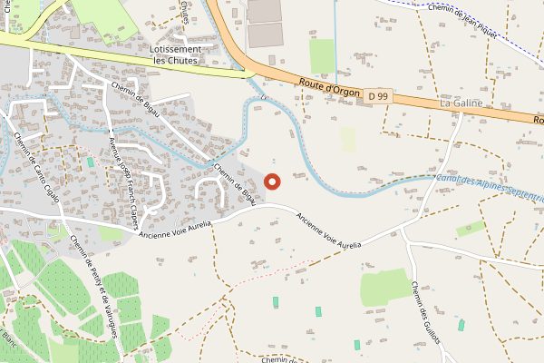 Map showing Domaine Hauvette in Provence