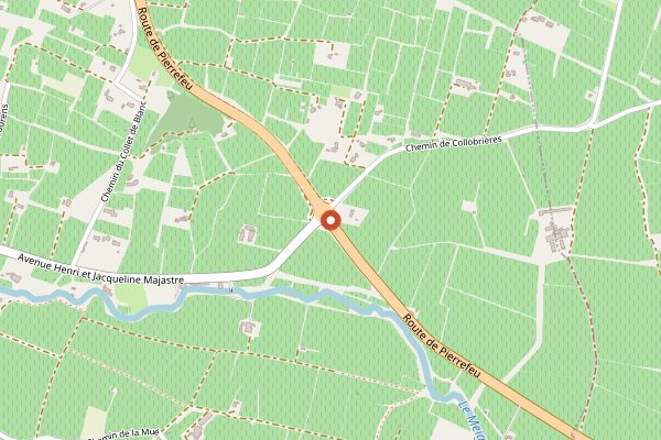 Map showing Chateau Saint-Roch les Vignes Tasting Room in Provence