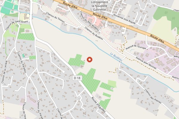 Map showing Chateau de Beaupre in Provence