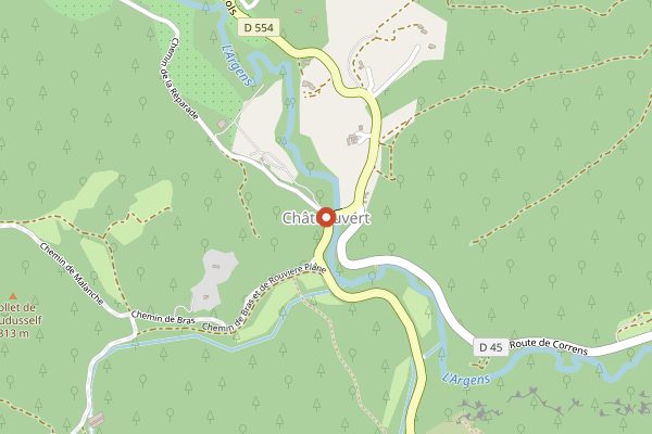 Map showing Chateau Margui in Provence