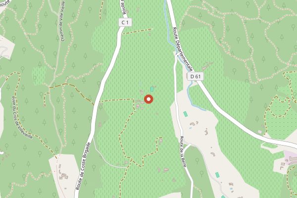 Map showing Chateau Minuty in Provence