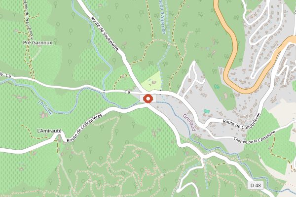 Map showing Chateau Saint-Maur in Provence