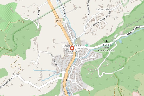Map showing Chateau Sainte Anne in Provence