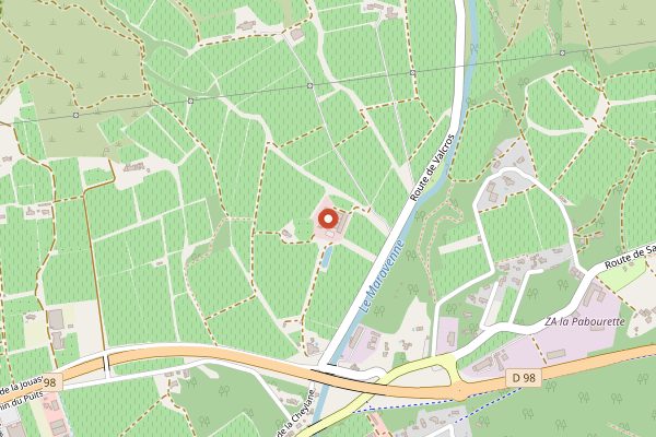 Map showing Chateau Sainte Marguerite in Provence