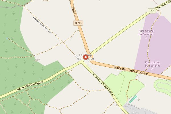 Map showing Domaine de la Begude in Provence