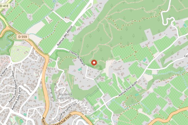 Map showing Domaine de la Ferme Blanche in Provence