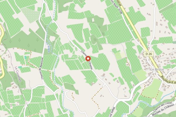 Map showing Domaine de la Tour du Bon in Provence