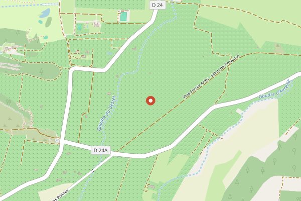 Map showing Domaine de Lauzieres in Provence