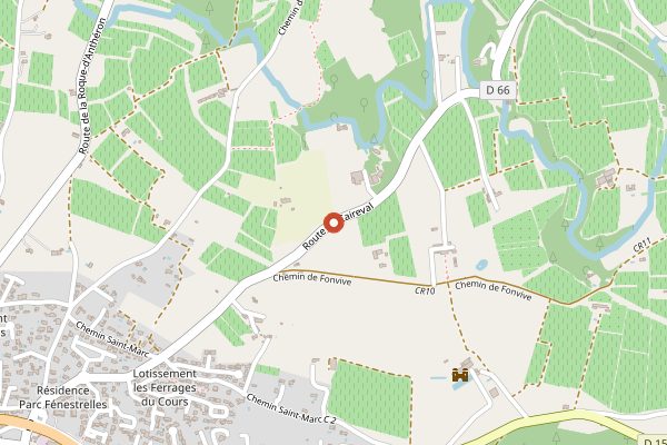 Map showing Domaine des Beates in Provence