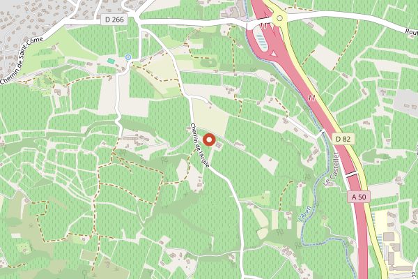 Map showing Domaine du Gros 'Nore in Provence