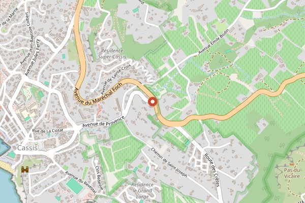 Map showing Domaine du Paternel in Provence