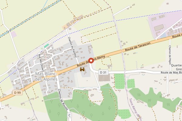 Map showing Domaine Hauvette in Provence