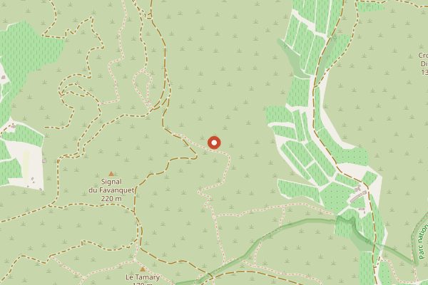 Map showing Domaine Saint-Andre de Figuiere in Provence