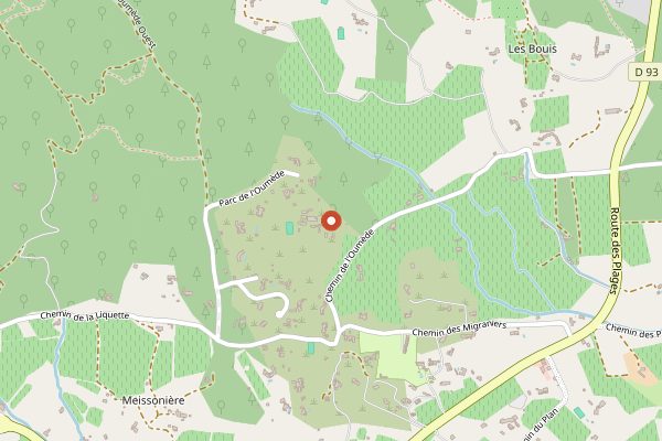Map showing Domaine Tropez in Provence