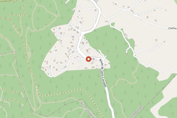 Map showing Chateau de Fonscolombe in Provence